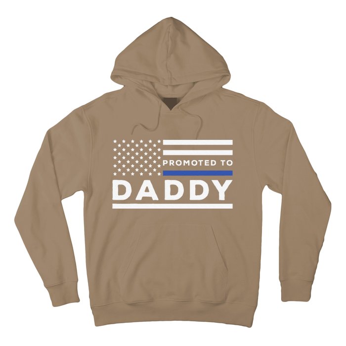 Promoted To Daddy Funny Police Officer Future Father Dad Hoodie