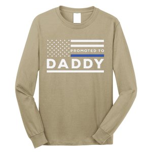 Promoted To Daddy Funny Police Officer Future Father Dad Long Sleeve Shirt