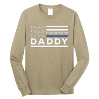 Promoted To Daddy Funny Police Officer Future Father Dad Long Sleeve Shirt