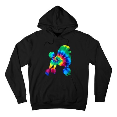 Poodle Tie Dye Vintage Hippie Dog Mom Dad Poodle Hoodie