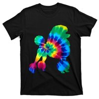 Poodle Tie Dye Vintage Hippie Dog Mom Dad Poodle T-Shirt