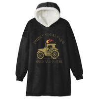 Perfect Tractor Design Diddly Squat Farm Speed And Power Hooded Wearable Blanket