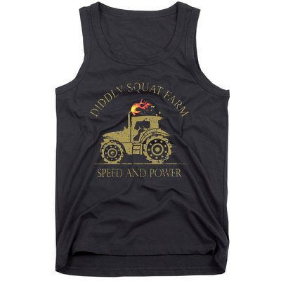 Perfect Tractor Design Diddly Squat Farm Speed And Power Tank Top