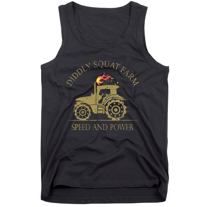 Perfect Tractor Design Diddly Squat Farm Speed And Power Tank Top