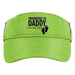 Promoted To Daddy Established 2024 New Dad Adult Drive Performance Visor