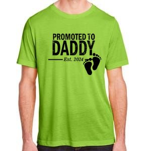 Promoted To Daddy Established 2024 New Dad Adult ChromaSoft Performance T-Shirt