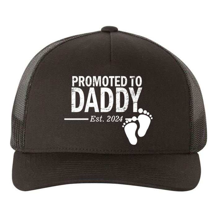 Promoted To Daddy Established 2024 New Dad Yupoong Adult 5-Panel Trucker Hat