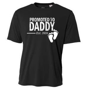 Promoted To Daddy Established 2024 New Dad Cooling Performance Crew T-Shirt