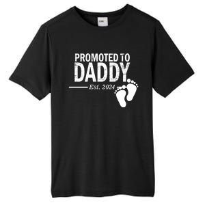 Promoted To Daddy Established 2024 New Dad Tall Fusion ChromaSoft Performance T-Shirt