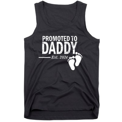 Promoted To Daddy Established 2024 New Dad Tank Top