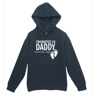 Promoted To Daddy Established 2024 New Dad Urban Pullover Hoodie