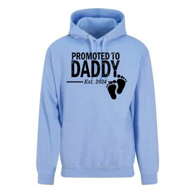 Promoted To Daddy Established 2024 New Dad Unisex Surf Hoodie