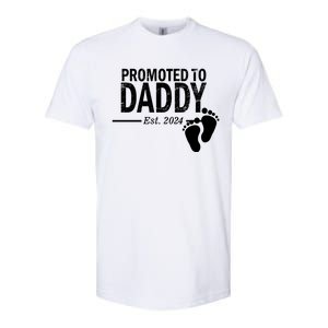 Promoted To Daddy Established 2024 New Dad Softstyle CVC T-Shirt