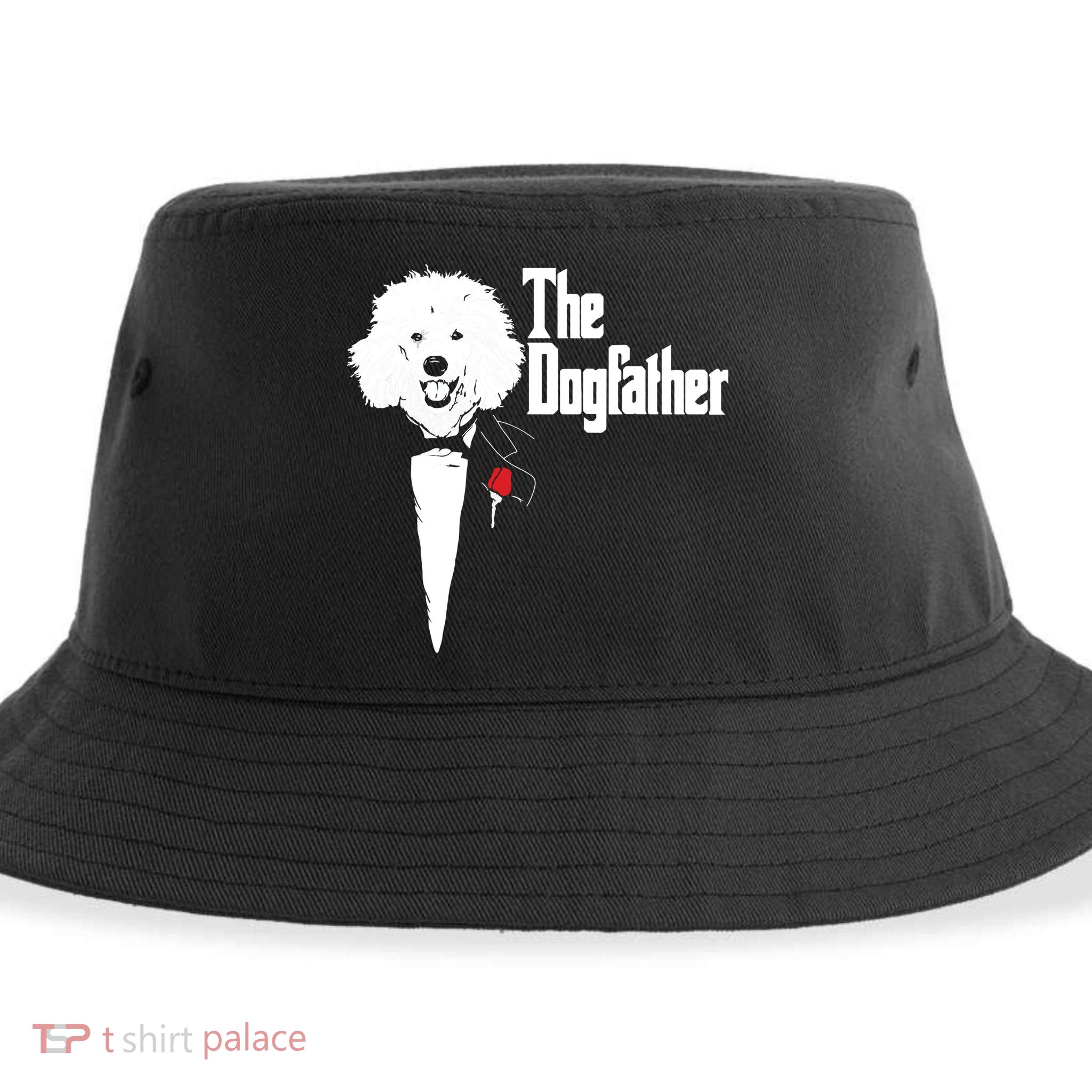 Poodle The DogFather Poodle Poodle Dog Dad Sustainable Bucket Hat