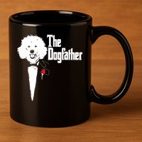 Poodle The DogFather Poodle Poodle Dog Dad 11oz C Handle Ceramic Mug