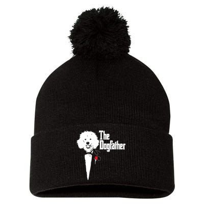 Poodle The DogFather Poodle Poodle Dog Dad Pom Pom 12in Knit Beanie