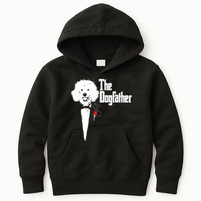 Poodle The DogFather Poodle Poodle Dog Dad Kids Hoodie