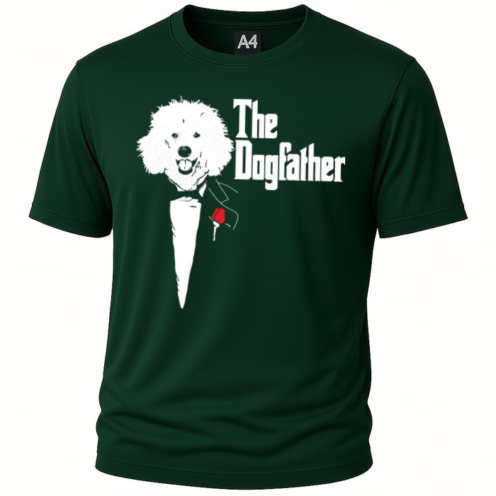 Poodle The DogFather Poodle Poodle Dog Dad Cooling Performance Crew T-Shirt