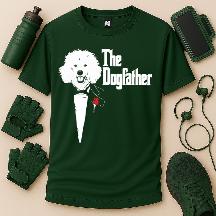 Poodle The DogFather Poodle Poodle Dog Dad Cooling Performance Crew T-Shirt