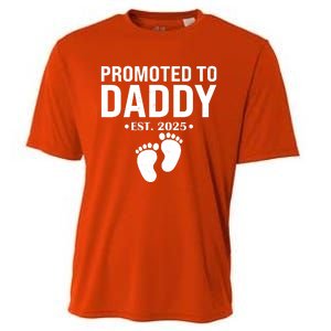 Promoted To Daddy Established 2025 New Dad Cooling Performance Crew T-Shirt