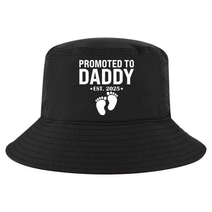 Promoted To Daddy Established 2025 New Dad Cool Comfort Performance Bucket Hat