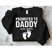 Promoted To Daddy Established 2025 New Dad Sweatshirt