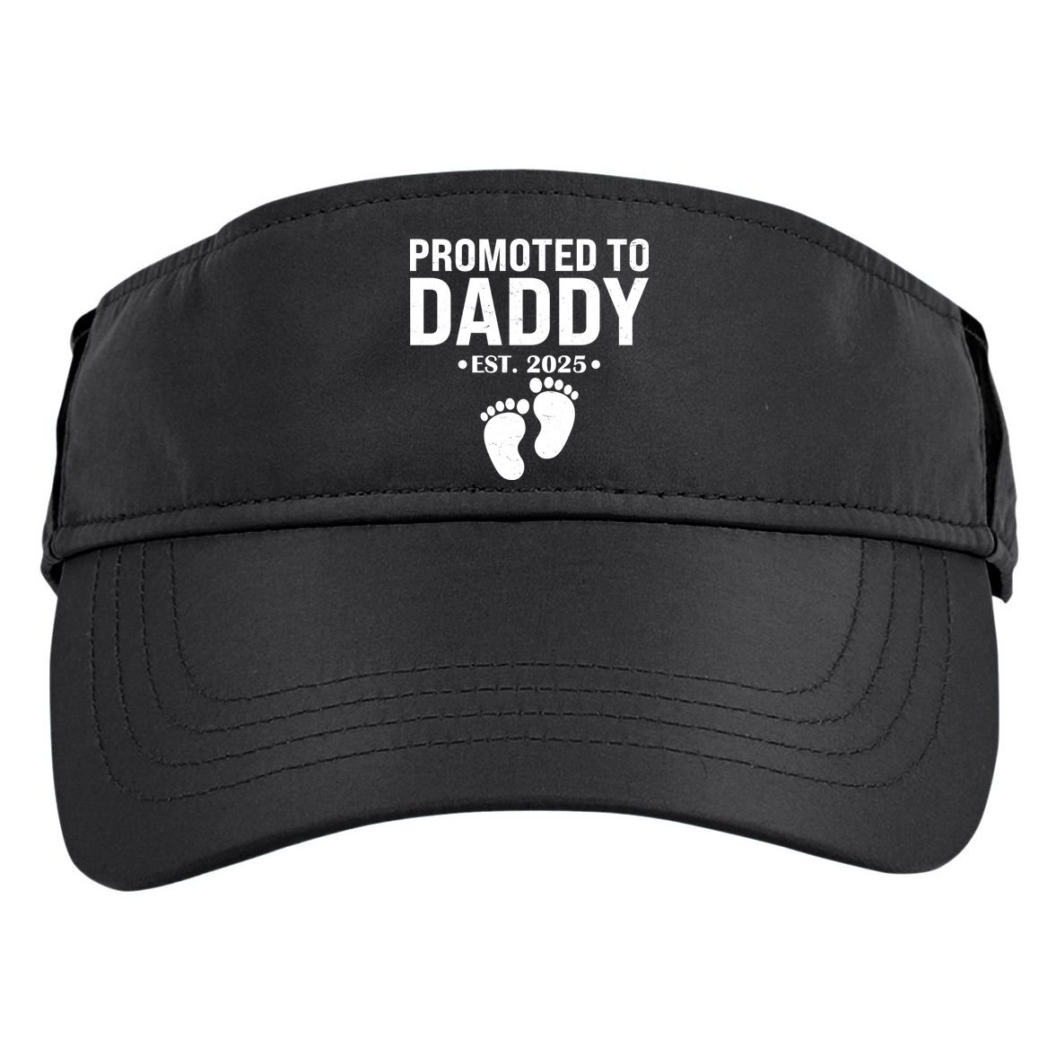Promoted To Daddy Established 2025 New Dad Adult Drive Performance Visor