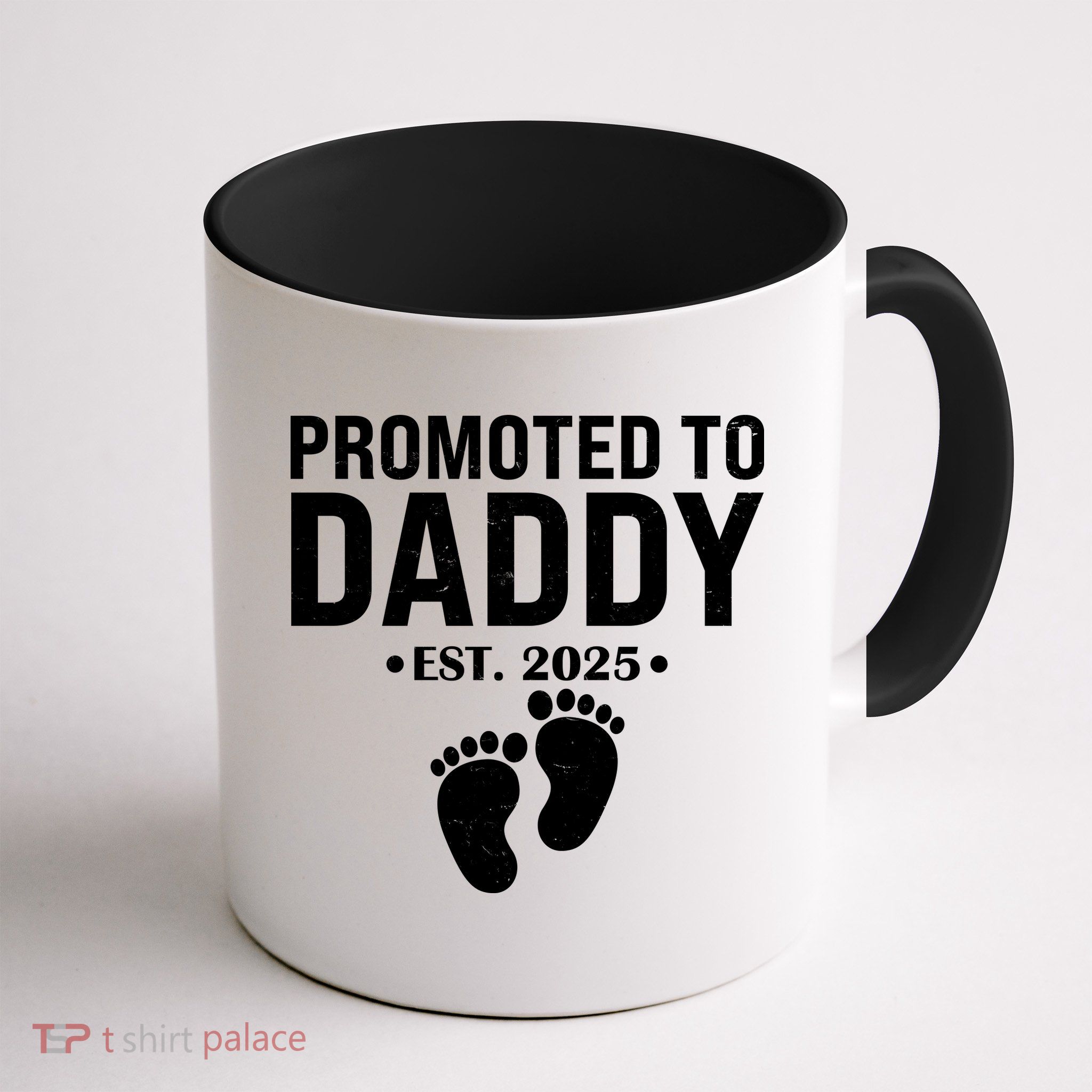 Promoted To Daddy Established 2025 New Dad Mug