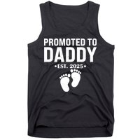 Promoted To Daddy Established 2025 New Dad Tank Top