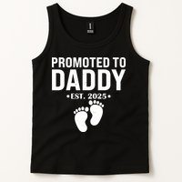 Promoted To Daddy Established 2025 New Dad Tank Top