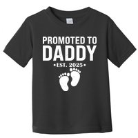 Promoted To Daddy Established 2025 New Dad Toddler T-Shirt