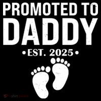 Promoted To Daddy Established 2025 New Dad Zip Tote Bag