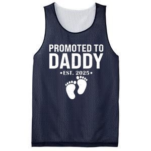 Promoted To Daddy Established 2025 New Dad Mesh Reversible Basketball Jersey Tank