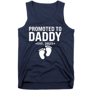 Promoted To Daddy Established 2025 New Dad Tank Top