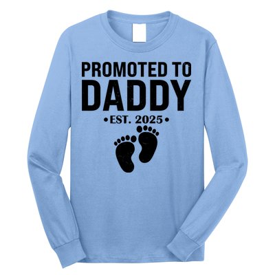 Promoted To Daddy Established 2025 New Dad Long Sleeve Shirt