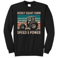 Perfect Tractor Design Diddly Squat Farm Speed And Power Vintage Retro Sweatshirt