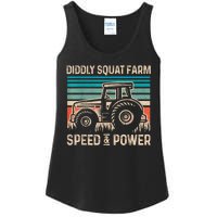 Perfect Tractor Design Diddly Squat Farm Speed And Power Vintage Retro Ladies Essential Tank