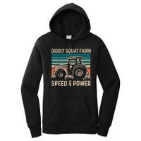 Perfect Tractor Design Diddly Squat Farm Speed And Power Vintage Retro Women's Pullover Hoodie