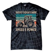 Perfect Tractor Design Diddly Squat Farm Speed And Power Vintage Retro Tie-Dye T-Shirt