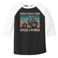 Perfect Tractor Design Diddly Squat Farm Speed And Power Vintage Retro Toddler Fine Jersey T-Shirt