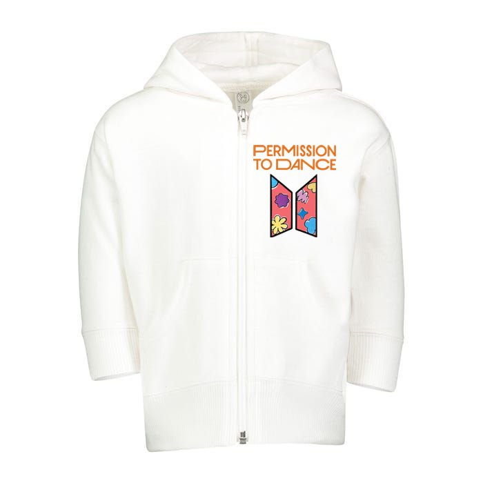 Permission To Dance Toddler Zip Fleece Hoodie