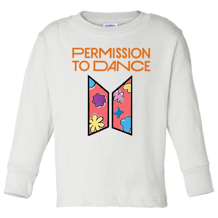 Permission To Dance Toddler Long Sleeve Shirt