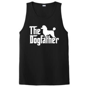 Poodle The Dogfather Cool Dog Daddy Dad Papa Father PosiCharge Competitor Tank