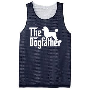 Poodle The Dogfather Cool Dog Daddy Dad Papa Father Mesh Reversible Basketball Jersey Tank