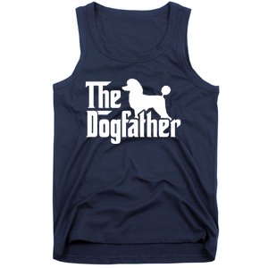 Poodle The Dogfather Cool Dog Daddy Dad Papa Father Tank Top