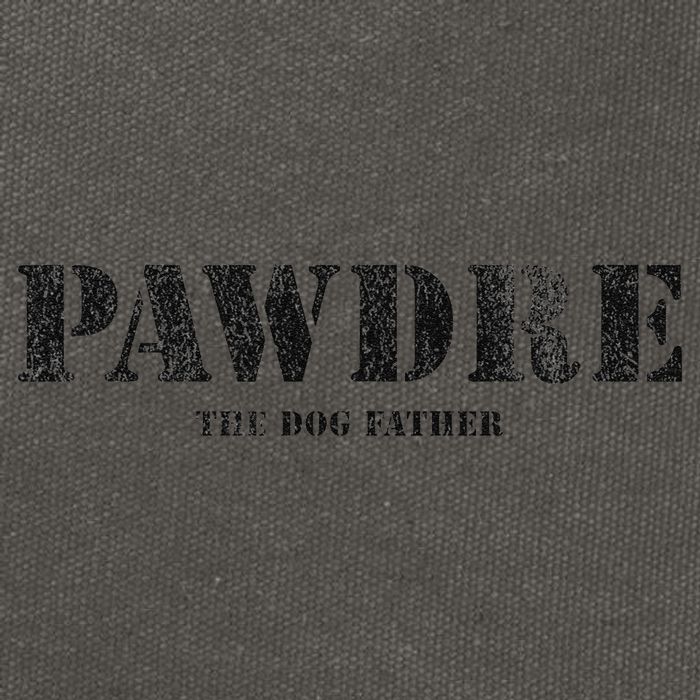 PAWDRE The Dog Father Dog Dad Fathers Day Cotton Canvas Backpack