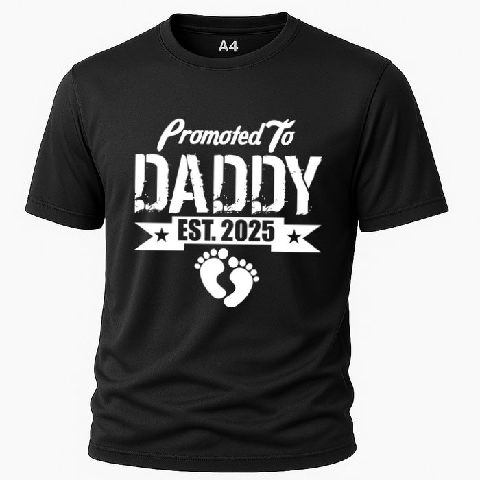 Promoted To Daddy Est. 2025 Cooling Performance Crew T-Shirt