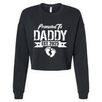 Promoted To Daddy Est. 2025 Cropped Pullover Crew