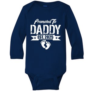 Promoted To Daddy Est. 2025 Baby Long Sleeve Bodysuit