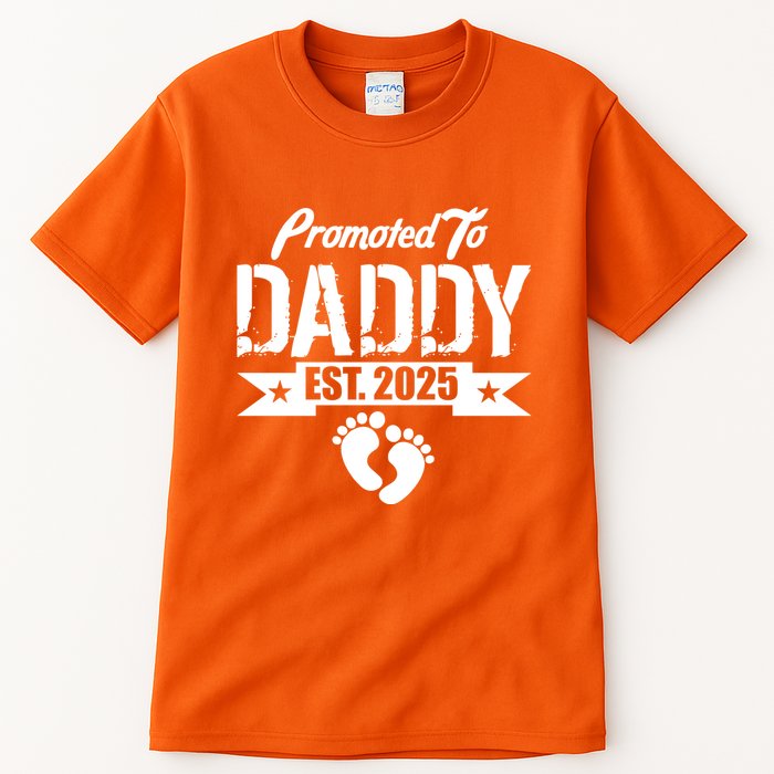 Promoted To Daddy Est. 2025 Tall T-Shirt